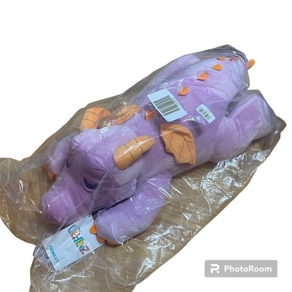 Disney Figment Cuddleez Plush Purple NEW Large Stuffed Animal World Epcot - Picture 1 of 5